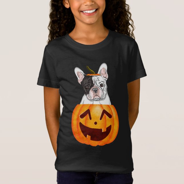 Frenchie Halloween T - Shirt (Vorderseite)