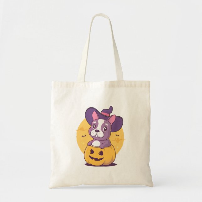 Frenchie Halloween Tragetasche (Vorne)
