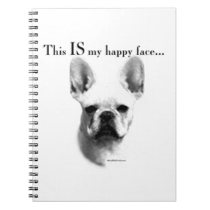 Frenchie Happy Face Notizblock