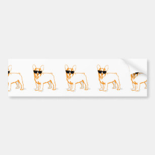 Frenchie Howlelu Autoaufkleber