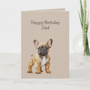 Frenchie-Hund Geburtstag Papa Karte