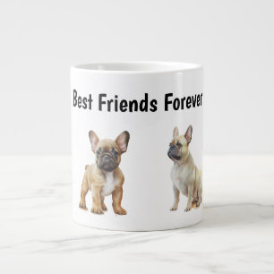 Frenchie Hunde: Die besten Freunde für immer Jumbo-Tasse