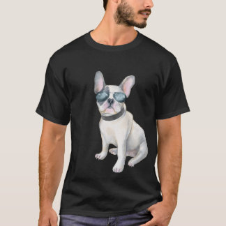 Frenchie Hunde Flieger französischer Bulldogge in T-Shirt