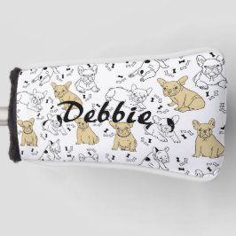 Frenchie Lieben Knochen Golf Headcover