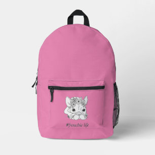 FRENCHIE LIFE Doppelkammer Laptop Rucksack
