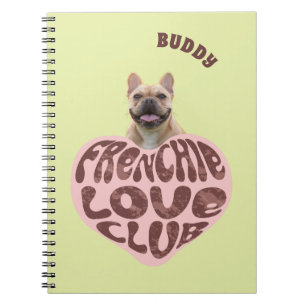 Frenchie Love Club Benutzerdefiniertes Foto & Na Notizblock