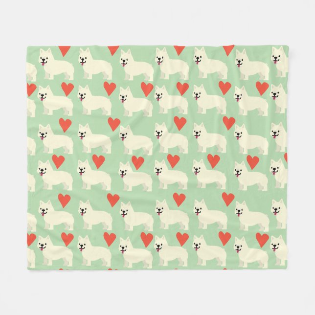 Frenchie Lover Fleecedecke (Vorderseite (Horizontal))