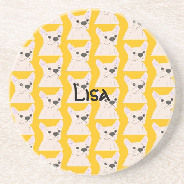 Frenchie Lover Getränkeuntersetzer (Vorne)