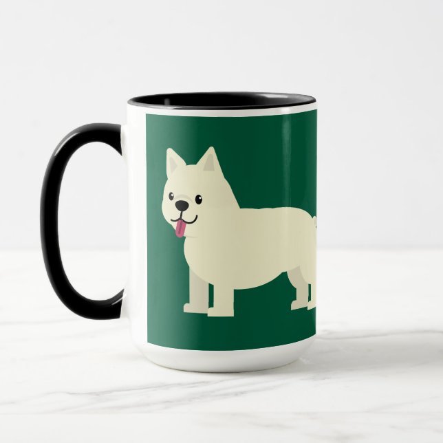 Frenchie Lover Green Tasse (Links)