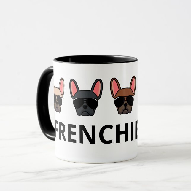 Frenchie Mad French Bulldogs Tasse (Vorderseite Links)