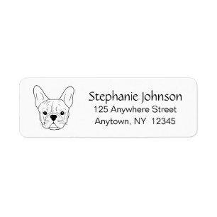 Frenchie Mama French Bulldog Lover White Address L