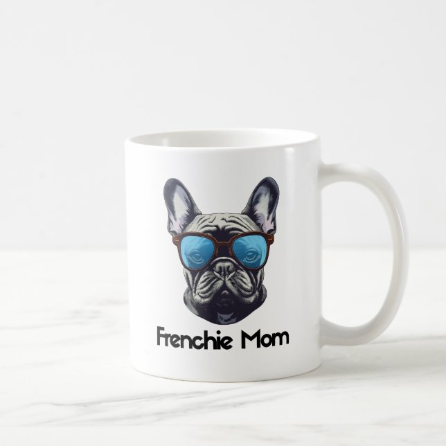 Frenchie Mama Funny French Bulldog Dog Lover Kaffeetasse (Rechts)