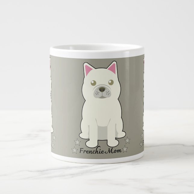 Frenchie-Mama Jumbo-Tasse (Vorderseite)