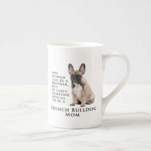 Frenchie Mama Knochen China Tasse