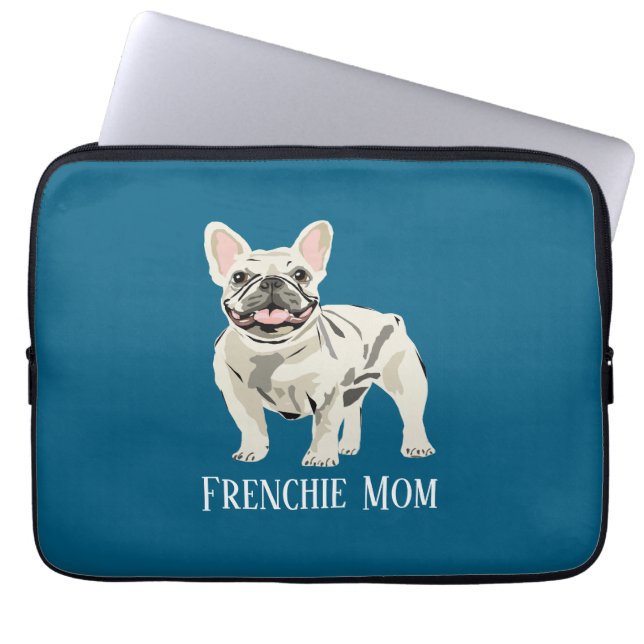 Frenchie Mama Laptopschutzhülle (Vorderseite)