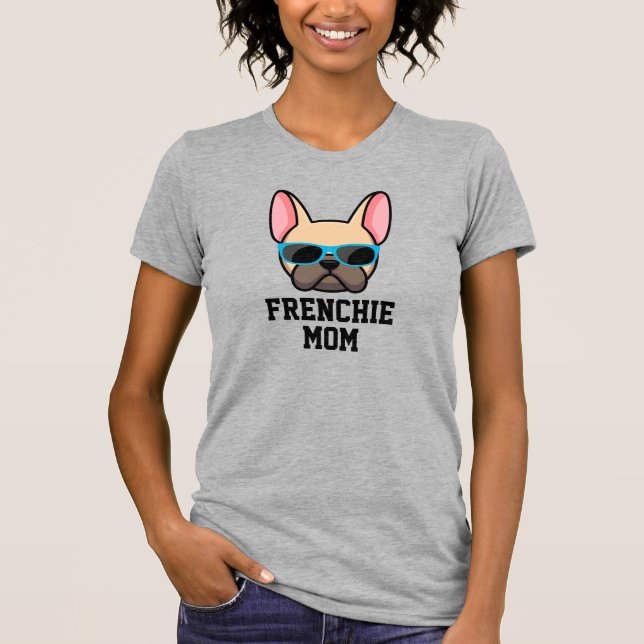 Frenchie Mama Light Fawn French Bulldog T-Shirt (Vorderseite)