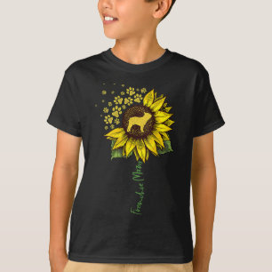 Frenchie Mama Sunflower Französisch Bulldog Lover  T-Shirt