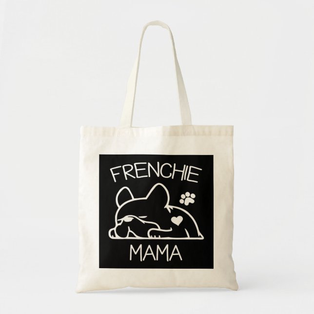 Frenchie Mama T French Bulldog für Ehefrau Tragetasche (Vorne)