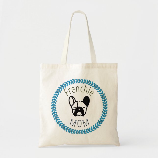 "Frenchie Mama" Tote Bag Tragetasche (Vorne)