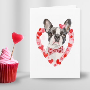 Frenchie Mama Valentinstag Hunde Liebe Hübsches He Feiertagskarte