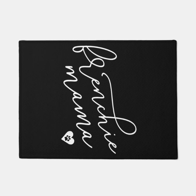 Frenchie Mom Sweat Womens French Bulldog Apparel Fußmatte (Vorderseite)