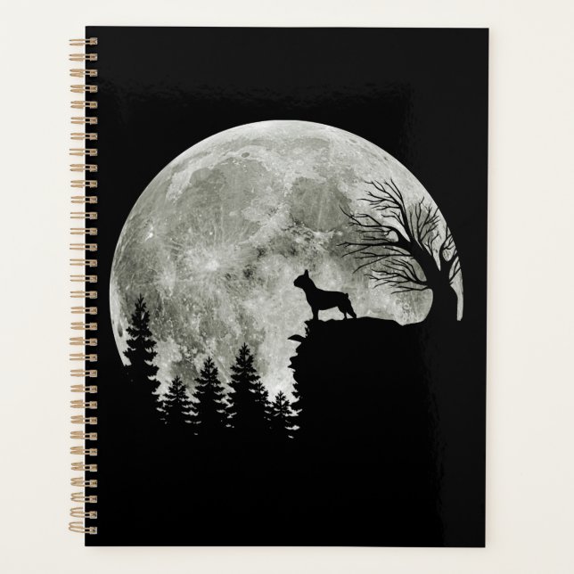 Frenchie On Mountain Halloween Theme Shirts Gift Planer (Vorderseite)