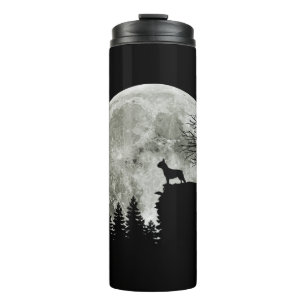 Frenchie On Mountain Halloween Theme Shirts Gift Thermosbecher