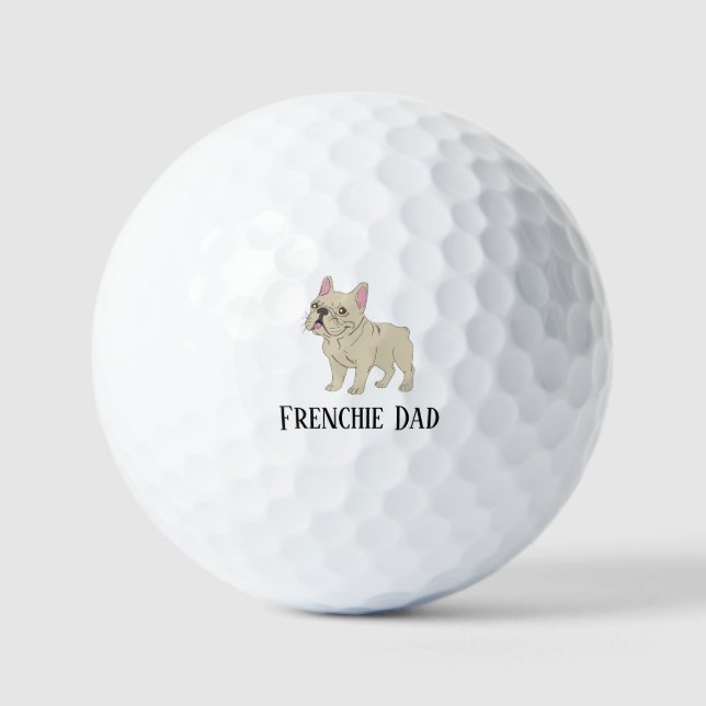 Frenchie Papa Golfball (Vorderseite)