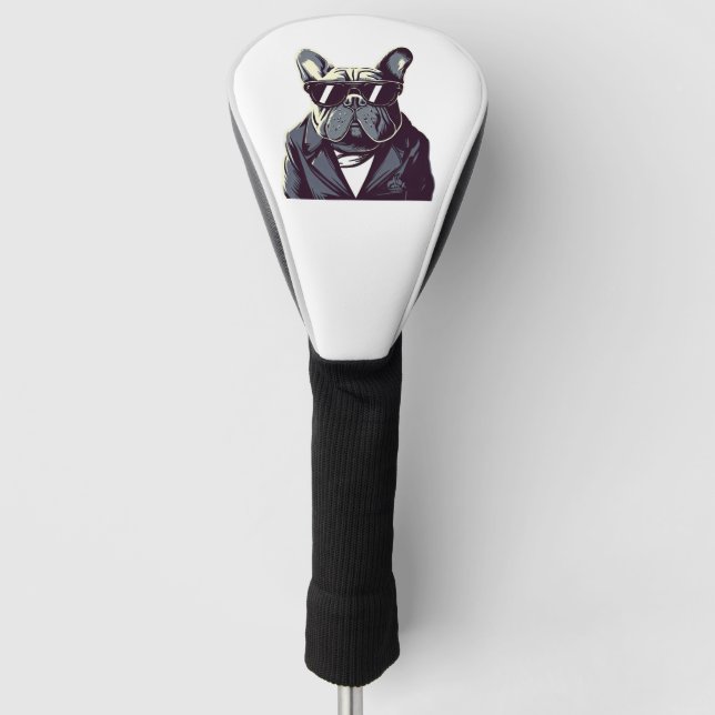Frenchie Party Man Golf Headcover (Vorderseite)
