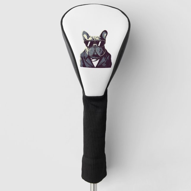 Frenchie Party Man Golf Headcover (Vorderseite)