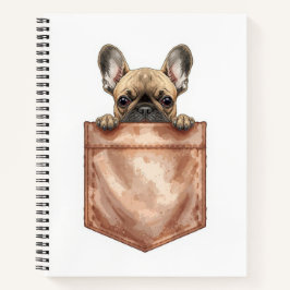 Frenchie Pocket Journal | Cute Dog Mom Notebook Notizbuch