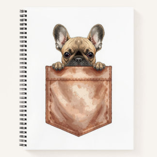 Frenchie Pocket Journal | Cute Dog Mom Notebook Notizbuch