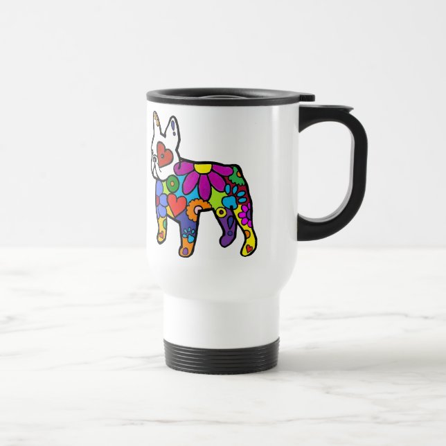Frenchie Power-Reise-Tasse Reisebecher (Rechts)