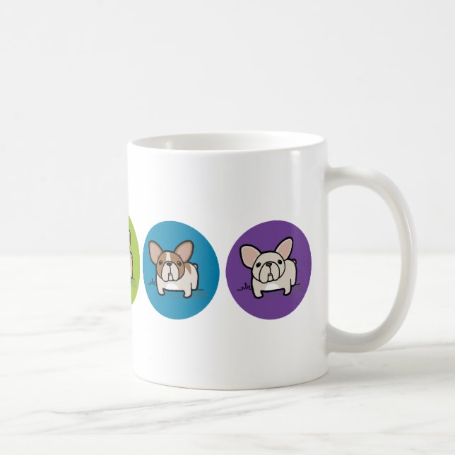 Frenchie Regenbogen Tasse (Rechts)