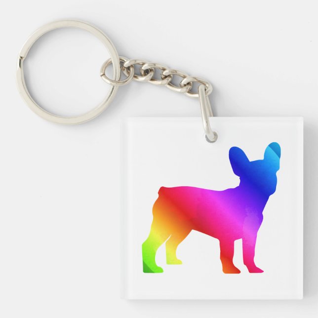 Frenchie Schlüsselanhänger (Vorderseite)