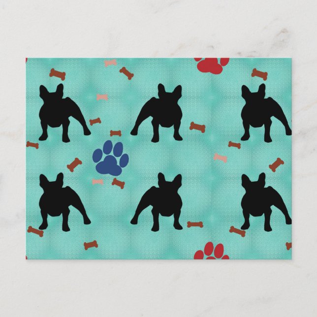 Frenchie Shadow Postkarte (Vorderseite)