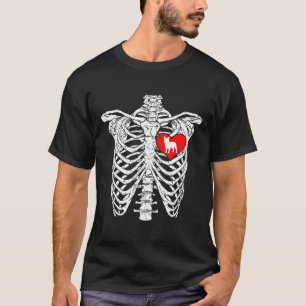 Frenchie Skeleton Rib Cage French Bulldog Hal T-Shirt