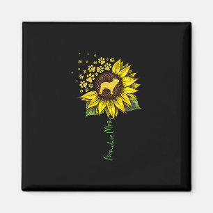 Frenchie Sunflower Mama French Bulldog Lover Gift Magnet