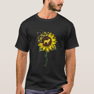 Frenchie Sunflower Mama French Bulldog Lover Gift T-Shirt