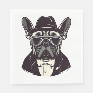 Frenchie The Gangster Serviette