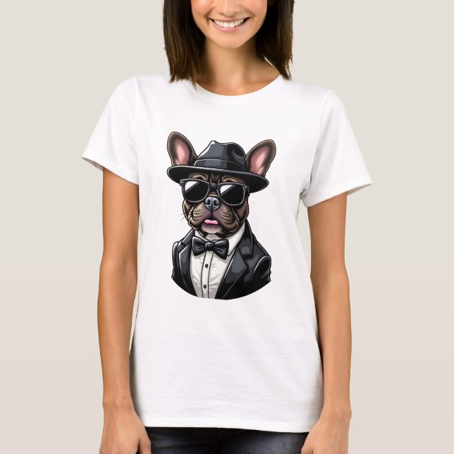 Frenchie The Gangster T-Shirt (Vorderseite)