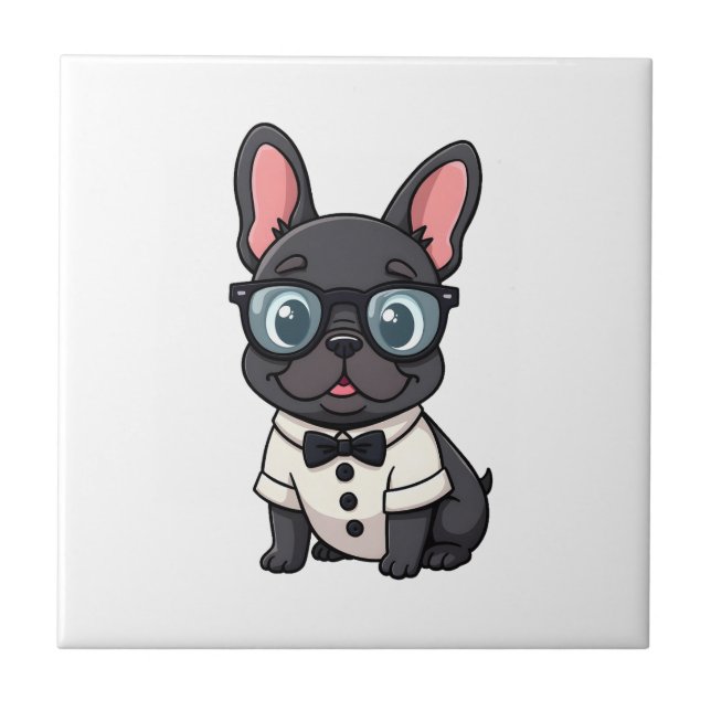 Frenchie The Gentlemen Kopie (4) Fliese (Vorderseite)