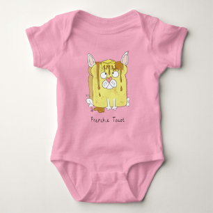 Frenchie Toast French Bulldog Kid's Baby Bodysuit Baby Strampler