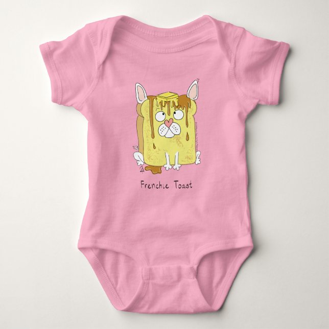 Frenchie Toast French Bulldog Kid's Baby Bodysuit Baby Strampler (Vorderseite)