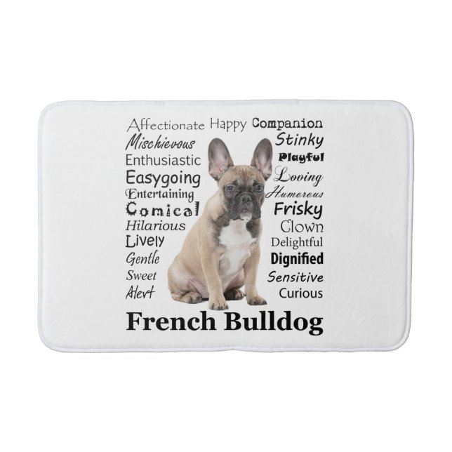 Frenchie Traits Bath Mat Badematte (Vorderseite)