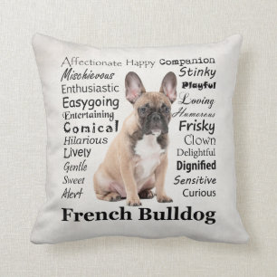 Frenchie Traits Pillow Kissen