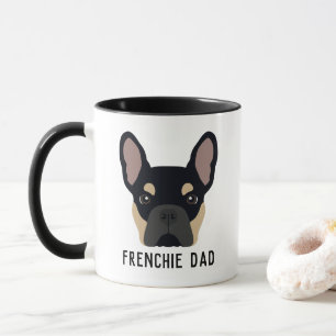 Frenchie Vater Black und Tan French Bulldog Tasse
