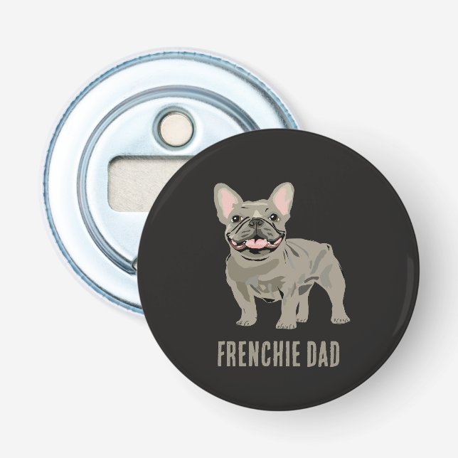 Frenchie-Vater Flaschenöffner (Vorderseite)