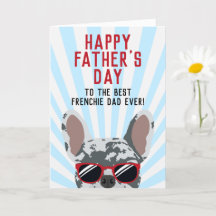 Frenchie-Vatertag Blue Merle Französische Bulldogg