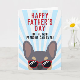 Frenchie Vatertag Lilac und Tan French Bulldog Karte